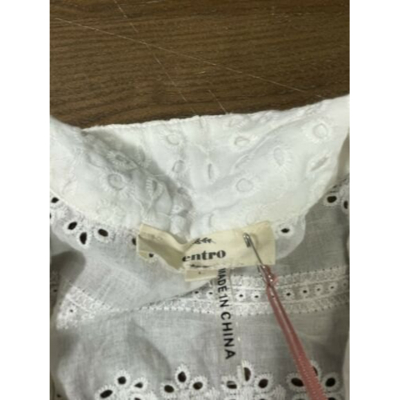 Entro NWT  Ivory Vest  Top Button Front  Sleeveless Womens Large L - Picture 4 of 4